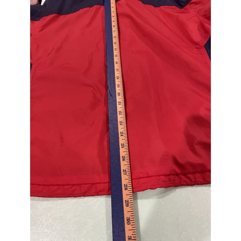 The North Face Jacket‎ Hydrenaline Men XL Red Navy Windbreaker Hooded Rain Lined